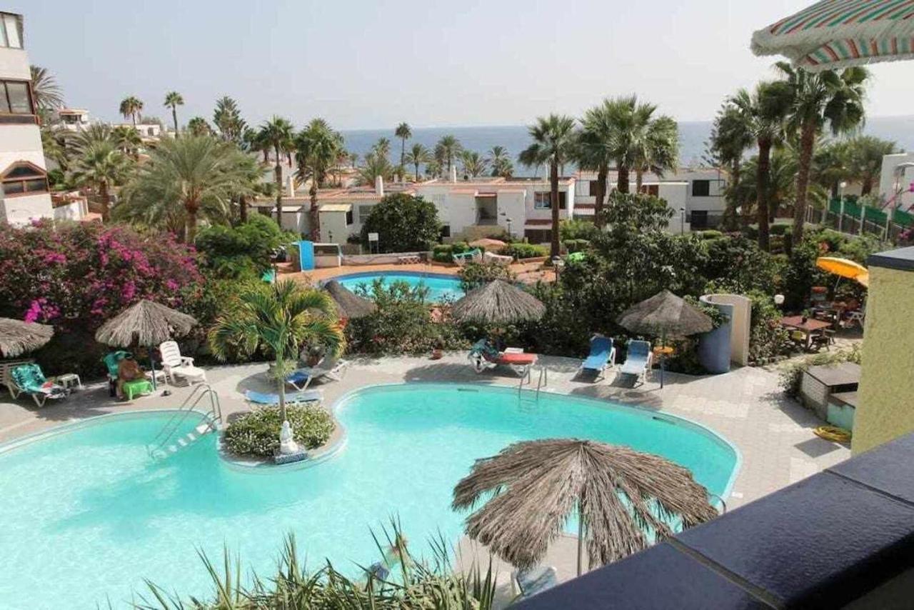 Apartamento Con Piscina Climatizada Y Vista Al Mar San Bartolome de Tirajana  Exterior photo