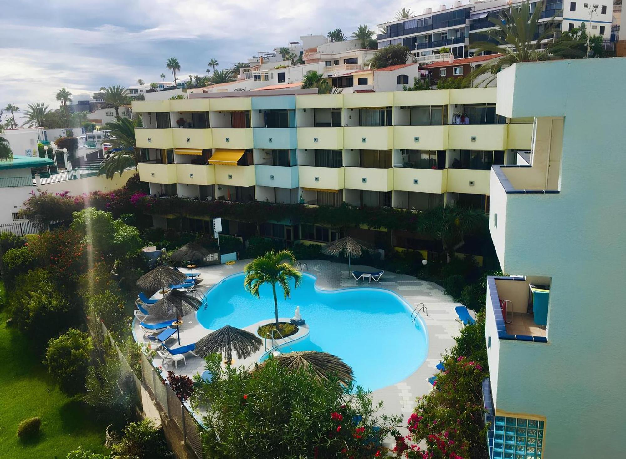 Apartamento Con Piscina Climatizada Y Vista Al Mar San Bartolome de Tirajana  Exterior photo